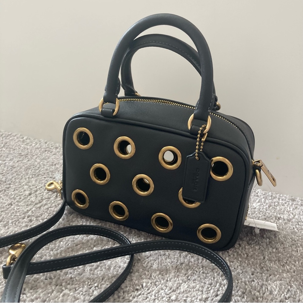 Coach satchel crossbody bag with grommets NWT